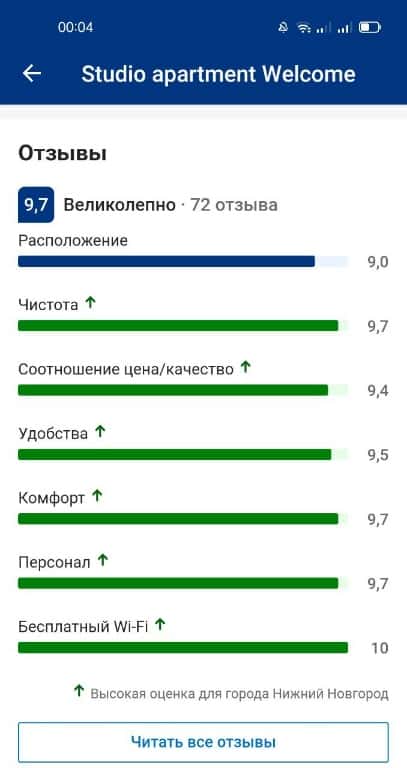 1-комнатная квартира посуточно, Нижний Новгород, ул. Бурнаковская, 93 15