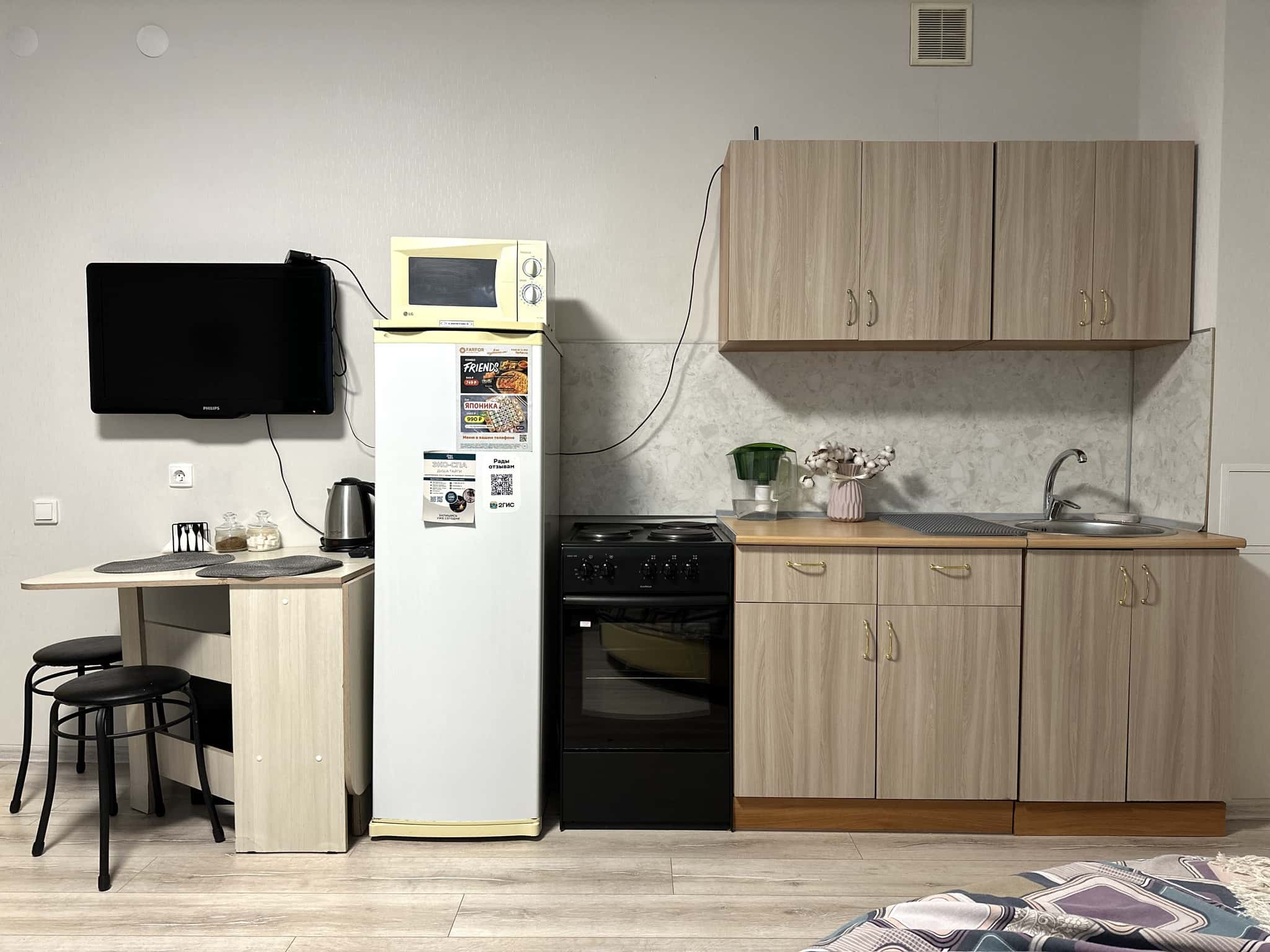 Квартира-студия посуточно, Тюмень, ул. Таврическая, д. 9к2 10
