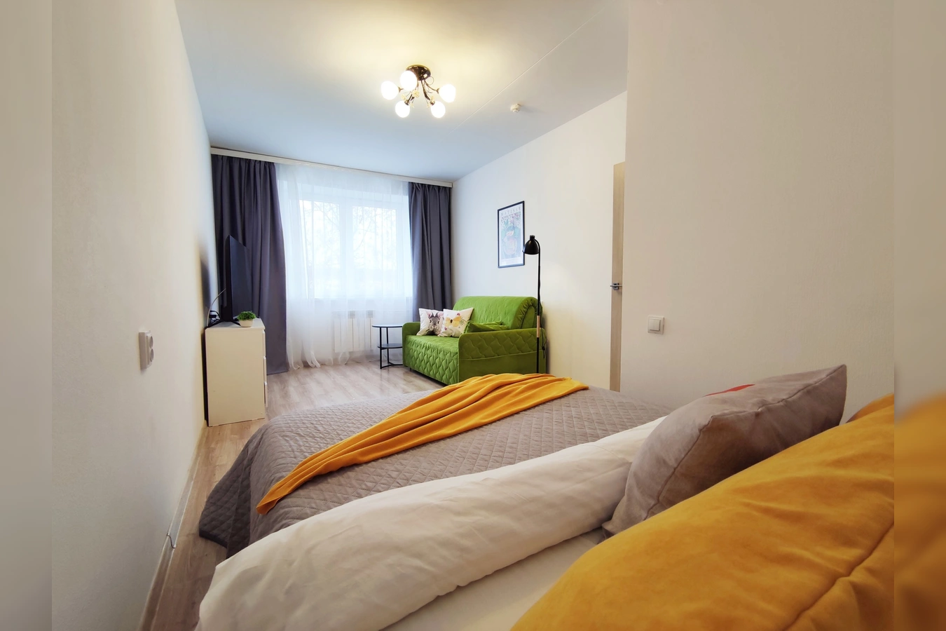 Снять студию посуточно в Ярославле — современный ЖК «Московский квартал». 18