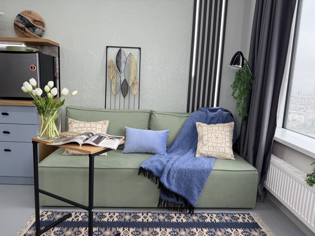 Снять квартиру-студию в Уфе в ЖК «Гранд-Парк» посуточно (Ибрагимова 90/2) 3