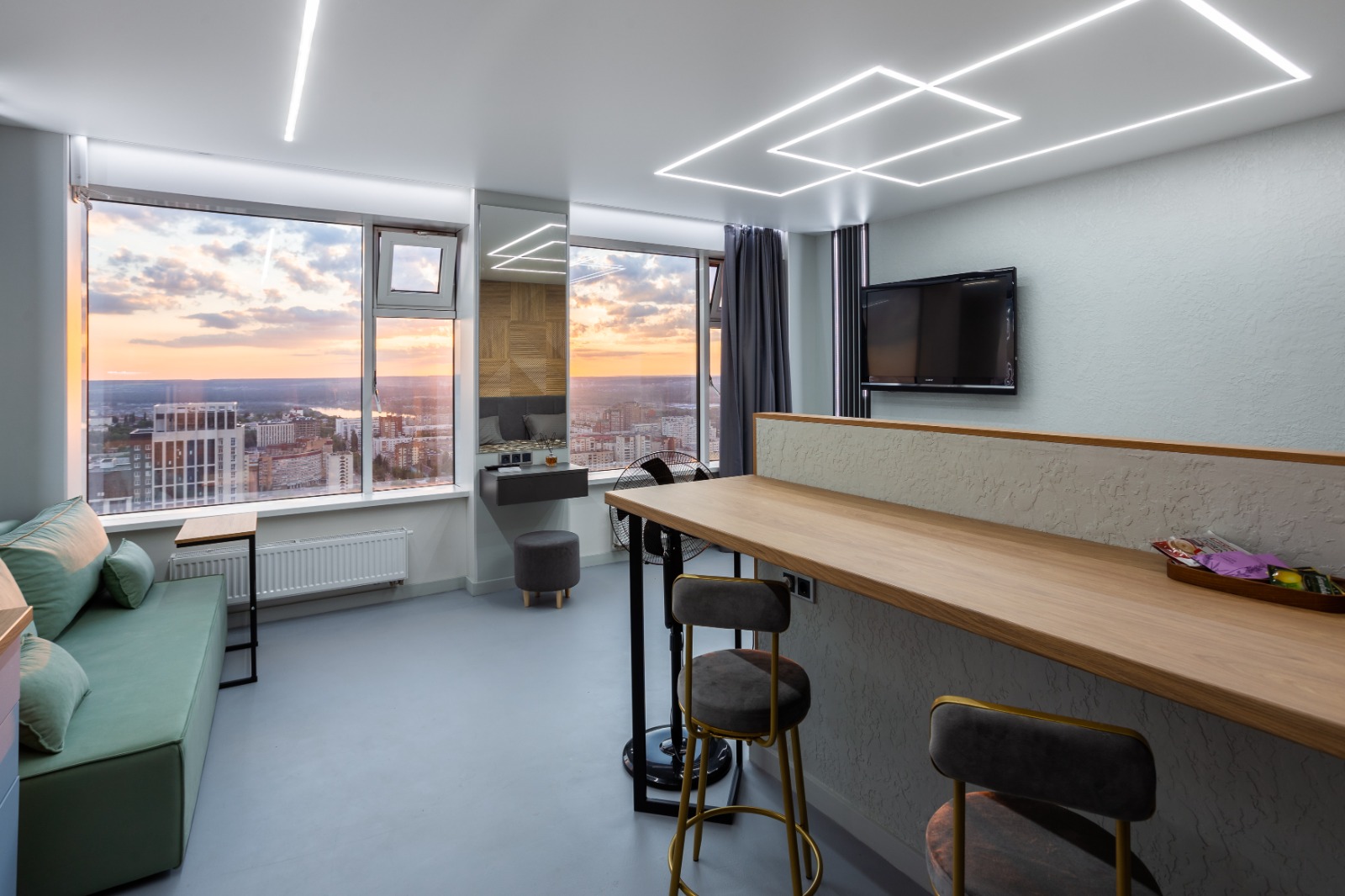 Снять квартиру-студию в Уфе в ЖК «Гранд-Парк» посуточно (Ибрагимова 90/2) 10