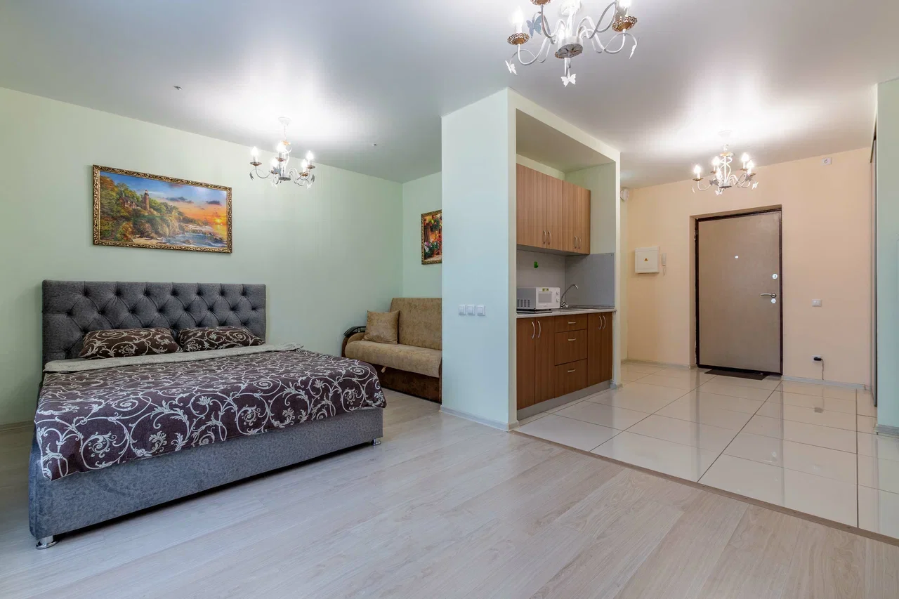 Снять квартиру-студию в Екатеринбурге у Шарташского рынка посуточно 5