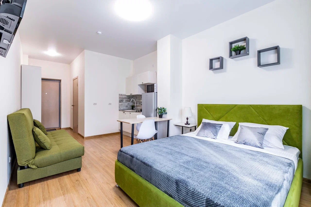 Снять квартиру-студию в Екатеринбурге у метро Чкаловская посуточно 7