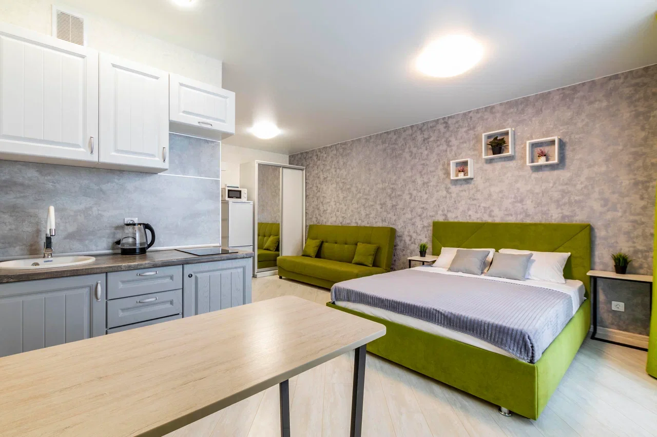 Снять квартиру-студию в Екатеринбурге рядом с аэропортом Кольцово посуточно 6