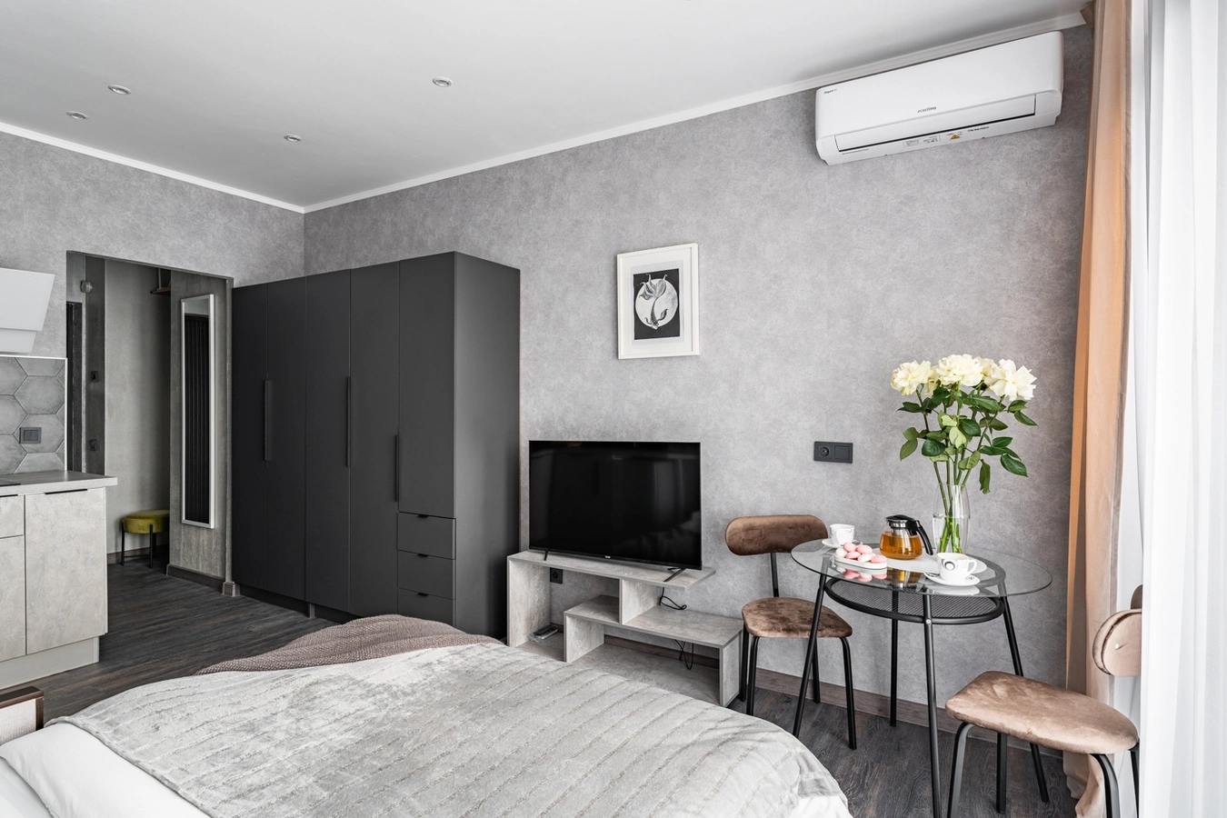 Квартира-студия посуточно в Москве — метро Нижегородская, 19 м², вид на город 6